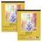 9" x 12" Premium Heavy-Weight Oil Painting Pad (2 Pack, 30 Sheets Total) - 90lb (190gsm) - Oil Pastel Paper for Students and Adults